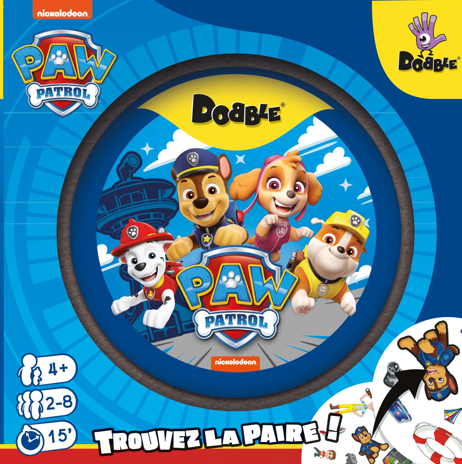 Jeu de société Dobble Pat'Patrouille pour enfants dès 6 ans – Image 2