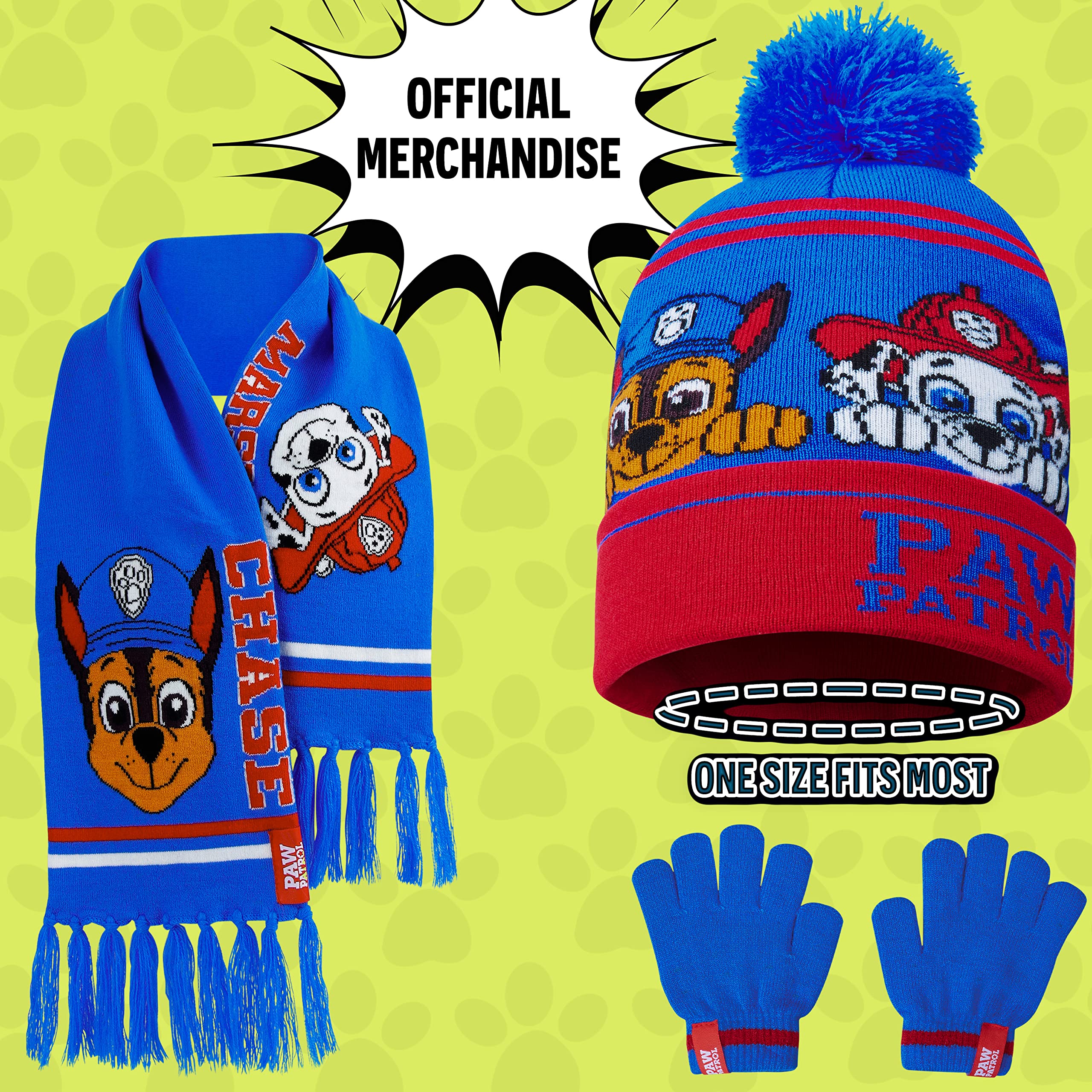 Ensemble Bonnet Écharpe Gants Pat'Patrouille Garçon – Image 7