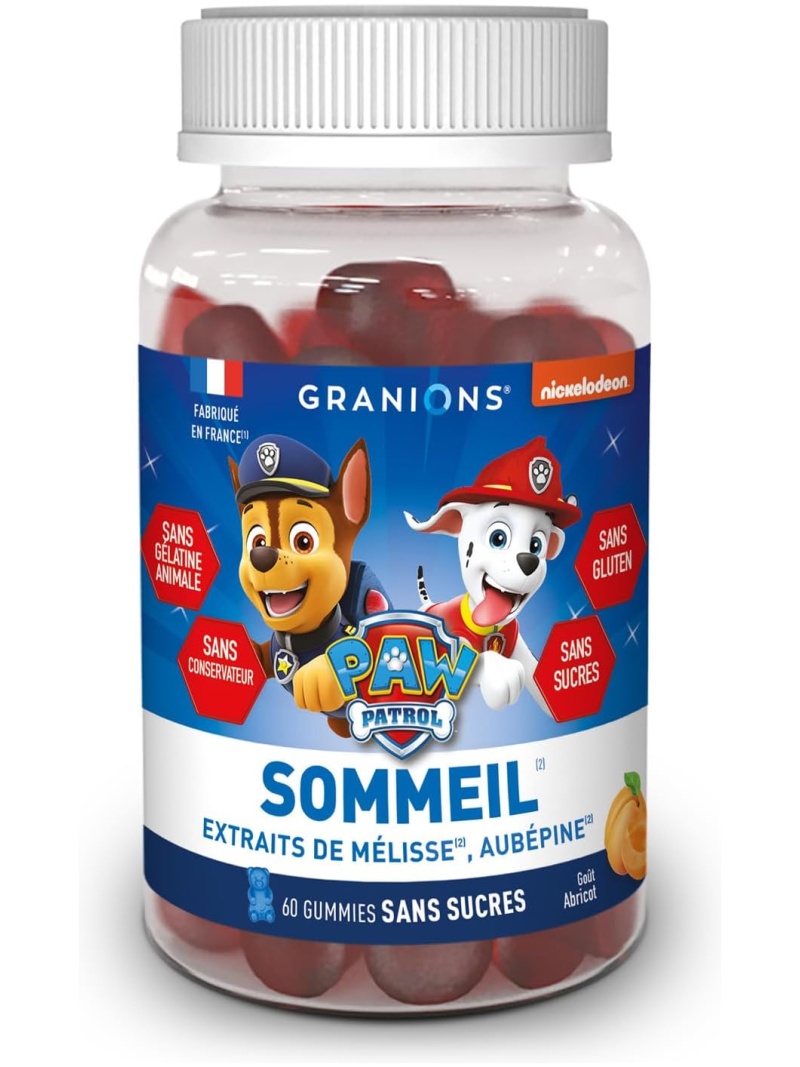 Gummies sommeil Pat'Patrouille Granions Somdor, 60 gummies