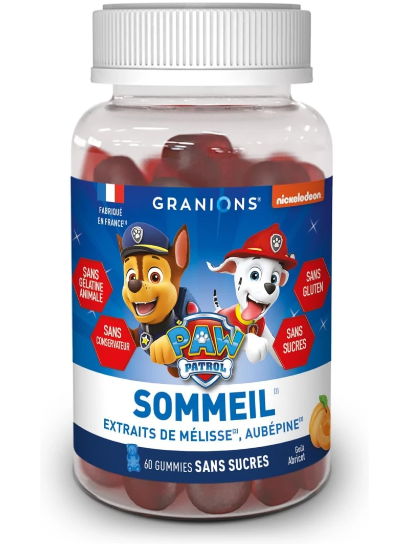 Gummies sommeil Pat'Patrouille Granions Somdor, 60 gummies