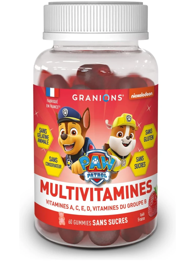 Gummies multivitamines Granions Pat'Patrouille, 60 gummies